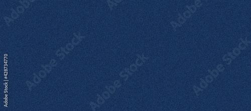 Blue classic jeans denim texture. Dark jeans texture. Realistic vector illustration.