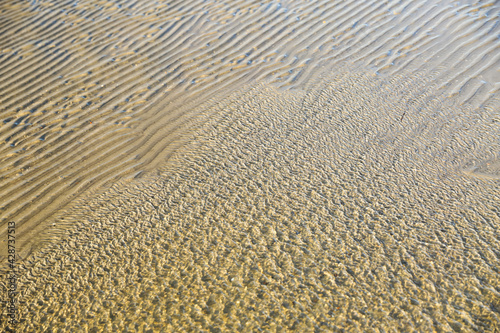 waves on sand