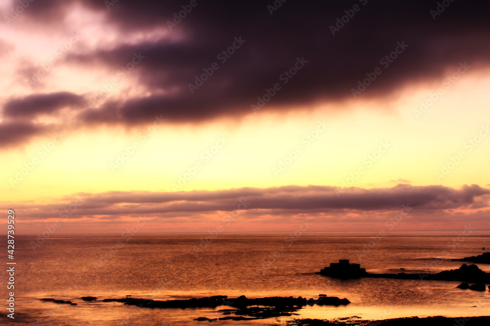 Sunrise on the beach in southern Spain