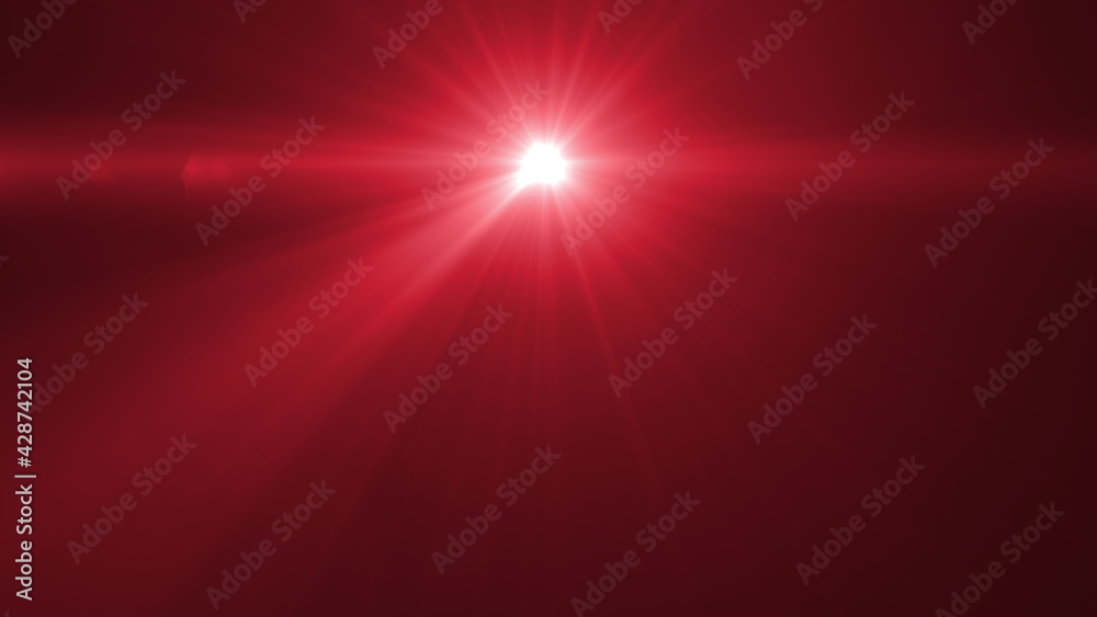 Techy Red Optical Lens Flares Transition That Is A Seamless Loop With