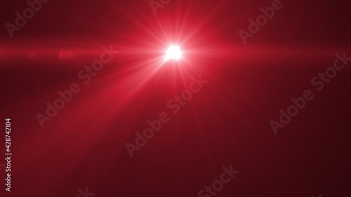 Techy red optical lens flares transition that is a seamless loop with natural anamorphic red lighting. 4K great for motion graphics
