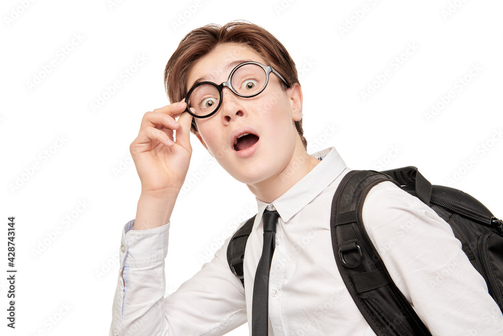 surprised student boy surprised student boy