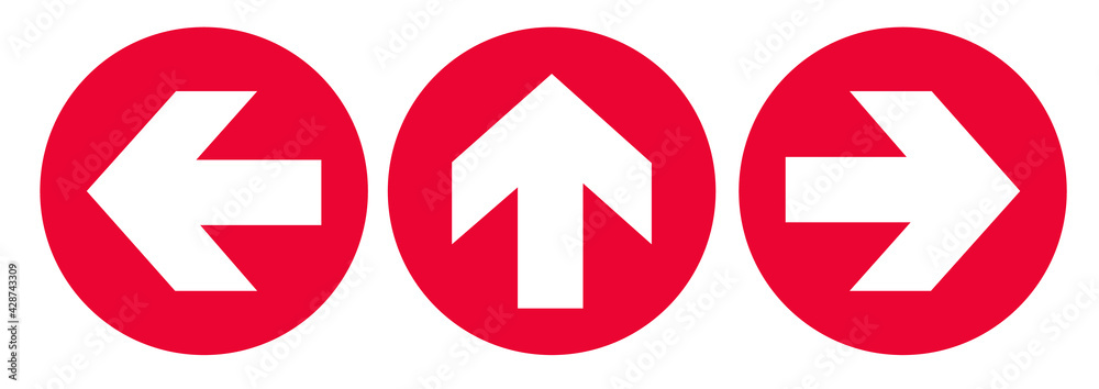 Arrow sign for direction ,Social distancing in COVID-19. symbol vector illustration Arrow sign for direction ,Social distancing in COVID-19. symbol vector illustration