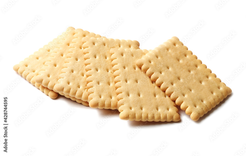 Several sugar-free diet cookies are isolated on a white background. Several sugar-free diet cookies are isolated on a white background.