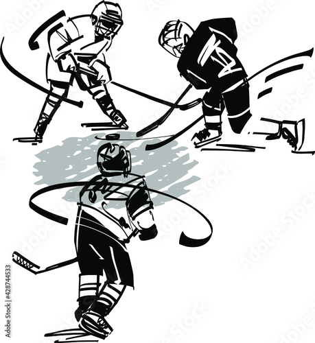 hockey player silhouette
