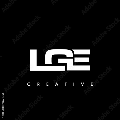 LGE Letter Initial Logo Design Template Vector Illustration photo