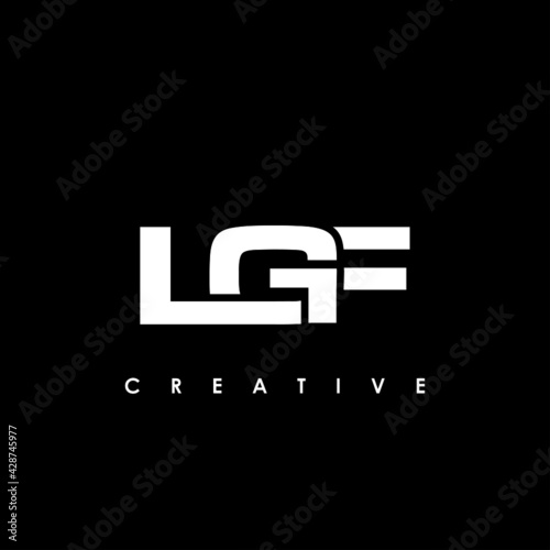 LGF Letter Initial Logo Design Template Vector Illustration photo