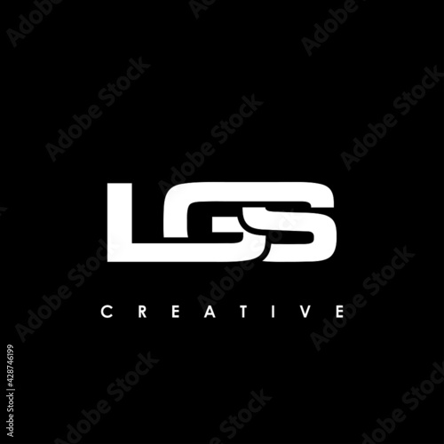 LGS Letter Initial Logo Design Template Vector Illustration photo