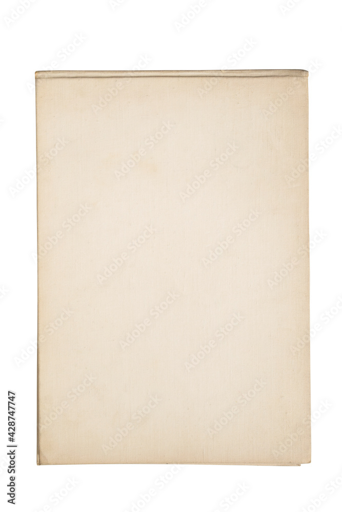 Canvas sketchbook cover isolated