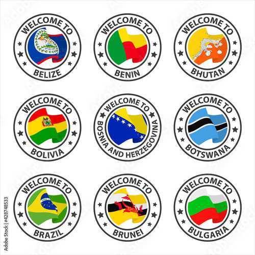 Collection of icons welcome to. Parts 3 of 23.
