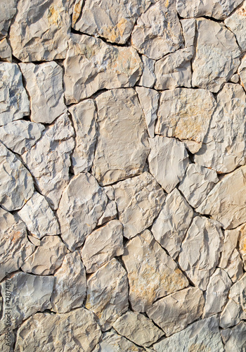 Pared de piedra natural