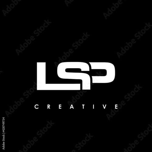LSP Letter Initial Logo Design Template Vector Illustration