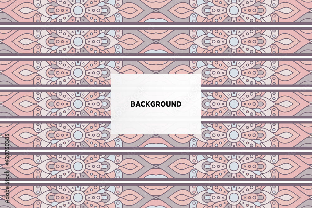 Vector ornamental background with mandala Vector ornamental background with mandala