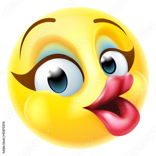 Female Happy Emoticon Woman...