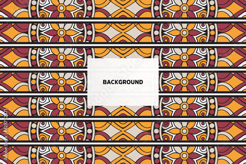 Vector ornamental background with mandala