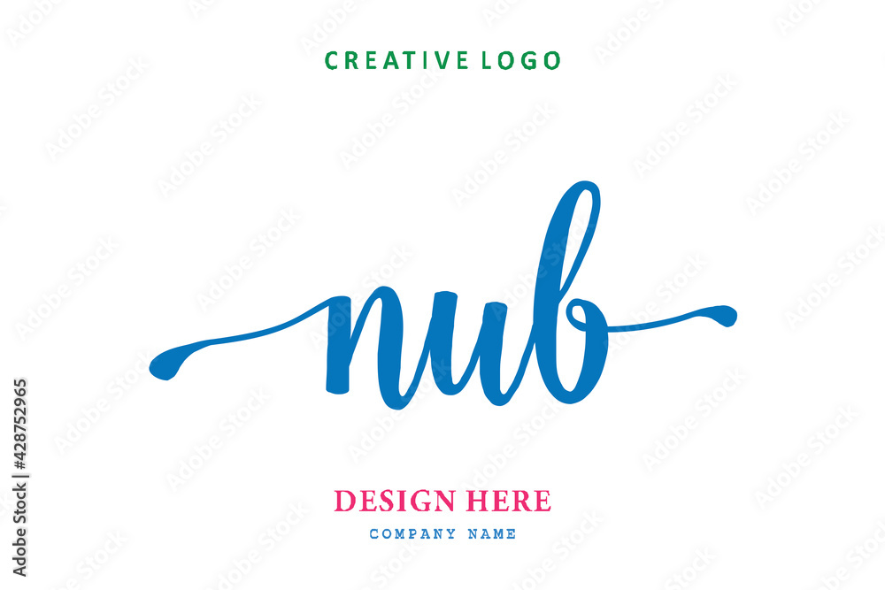 NUB lettering logo is simple, easy to understand and authoritative NUB lettering logo is simple, easy to understand and authoritative