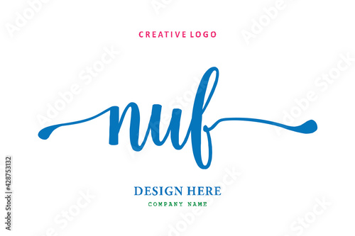 NUF lettering logo is simple, easy to understand and authoritative photo