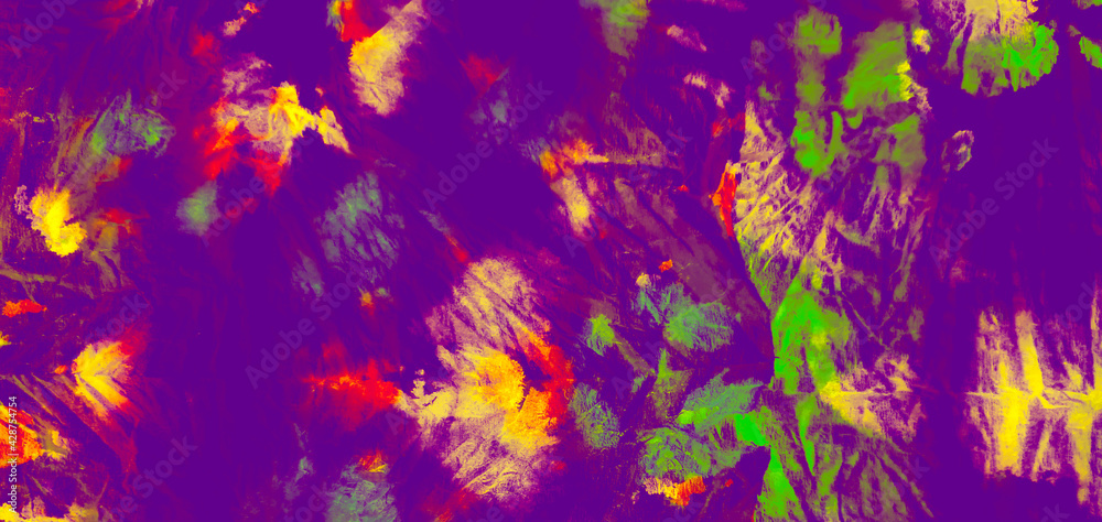 Watercolor Texture. Rainbow Tie Dye Patchwork. Watercolor Pattern. Transparent Wallpaper. Rainbow  Brushed Graffiti. Tie Dye Batik. Neon Purple Dirty Art Painting. Handmade Dirty Art. Aquarelle Print.