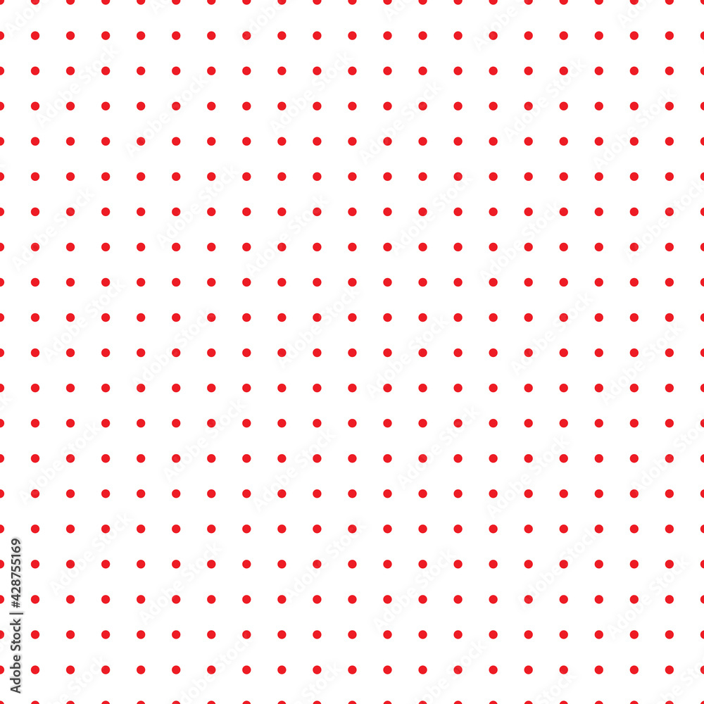 Red and white Polka Dot seamless pattern. Vector background. Red and white Polka Dot seamless pattern. Vector background.