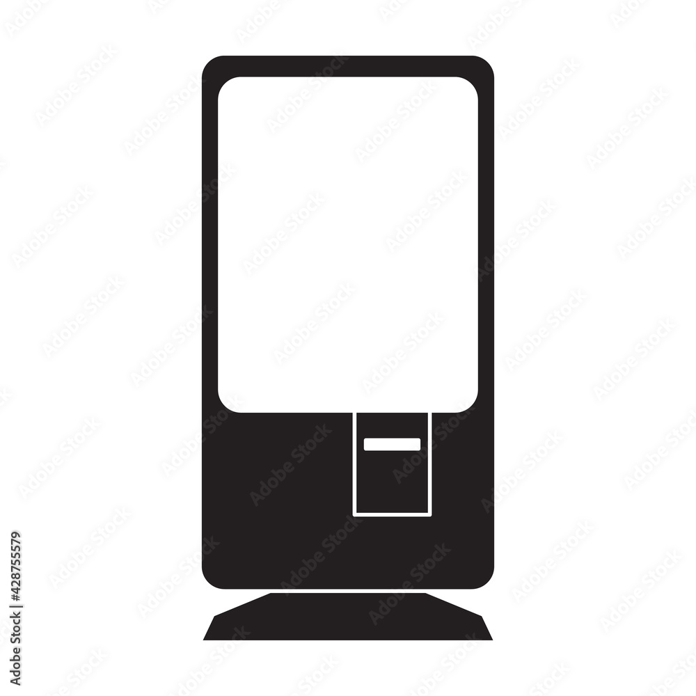 Terminal bank vector black icon. Vector illustration bank card on white background. Isolated black illustration icon of terminal payment. Terminal bank vector black icon. Vector illustration bank card on white background. Isolated black illustration icon of terminal payment.