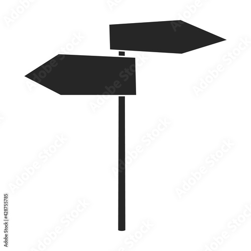 Wooden post vector black icon. Vector illustration signboard wood on white background. Isolated black illustration icon of wooden post.