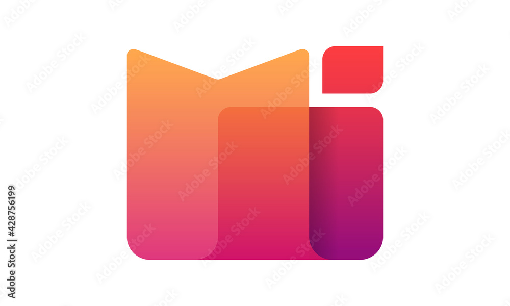 M Alphabet Gradient editable customized Logo for Tech company M Alphabet Gradient editable customized Logo for Tech company