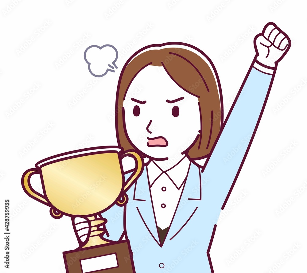 Young woman in a light blue suit Young woman in a light blue suit