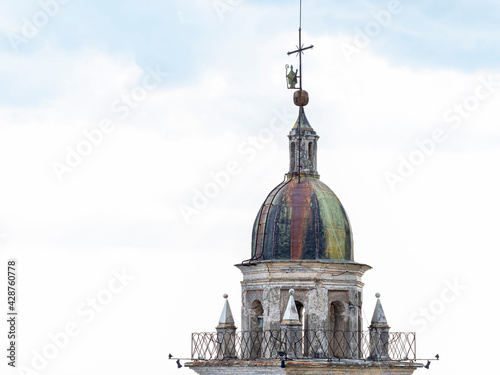 Sant ilario genoa church copper dome photo