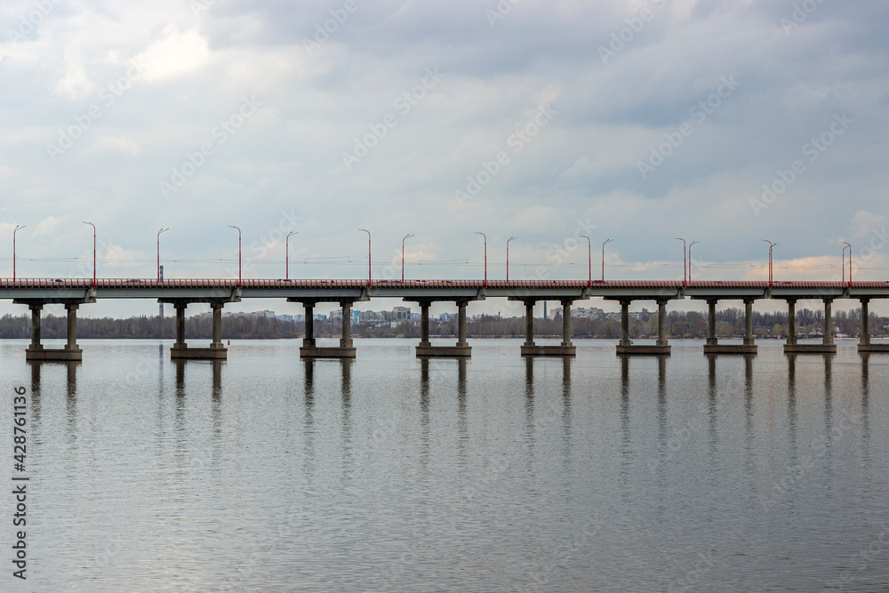 city ​​bridge over the river