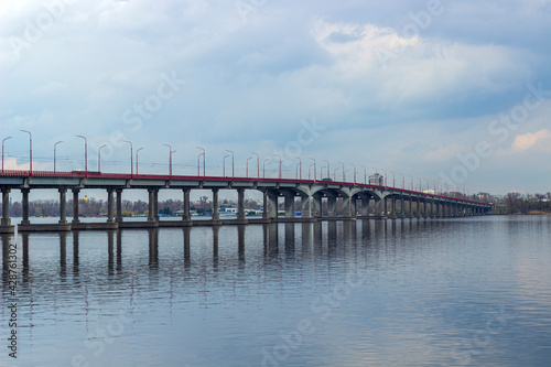 city ​​bridge over the river © Nikolay