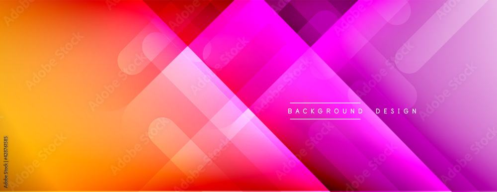 Dynamic lines abstract background. 3D shadow effects and fluid gradients. Modern overlapping forms