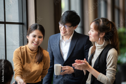 business person teamwork in...