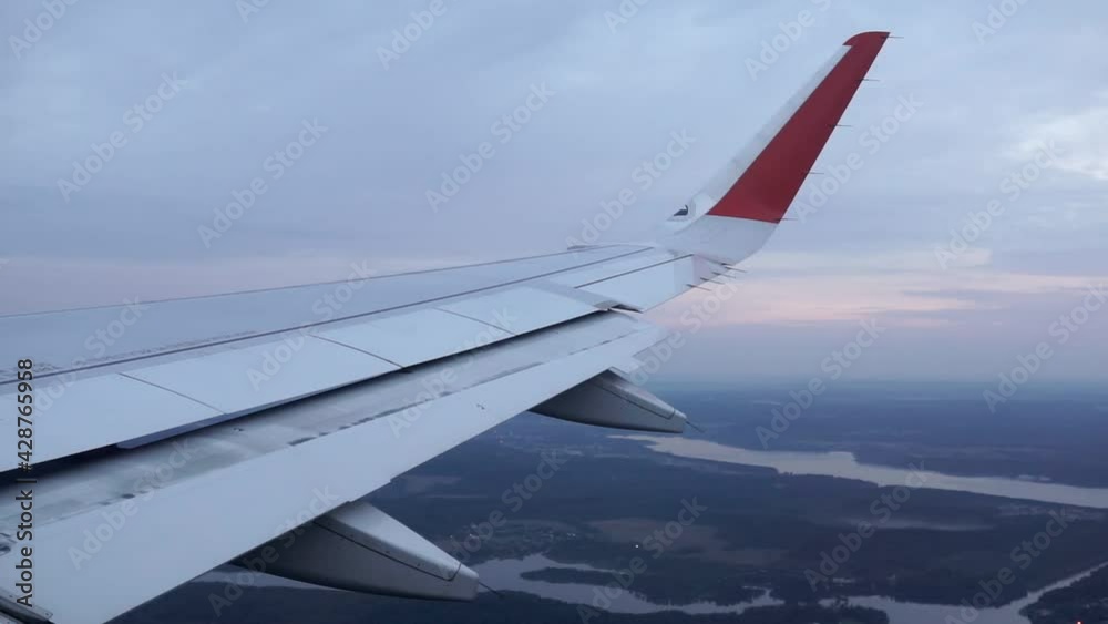 concept of business travel. a plane flying in the blue sky concept of business travel. a plane flying in the blue sky