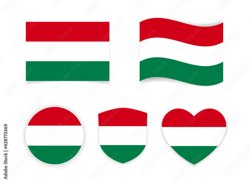 flag hungary icon flag hungary icon