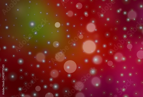 Dark Green, Red vector backdrop in holiday style.