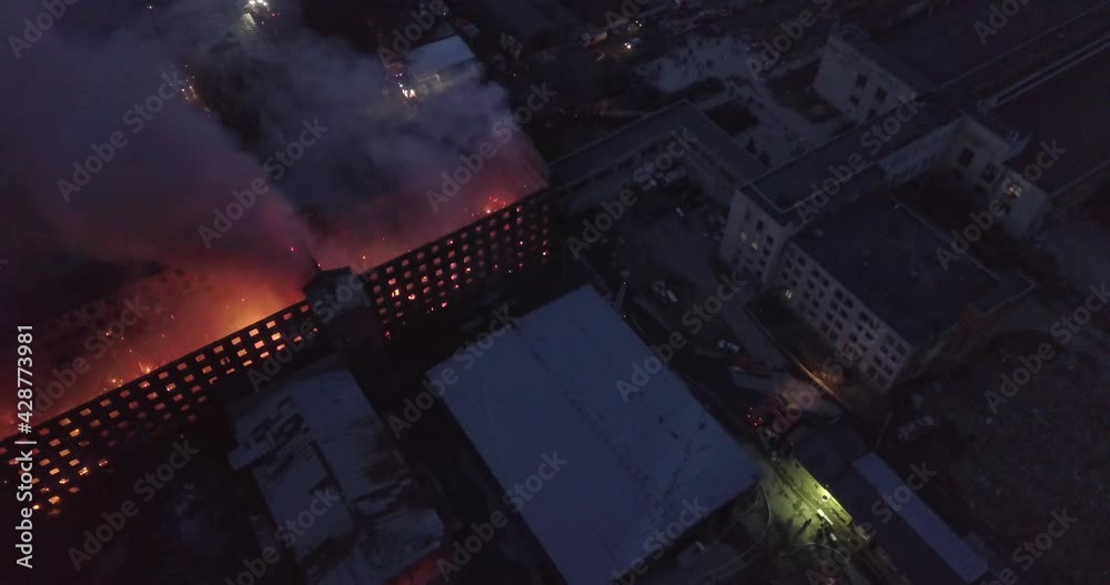 Nevskaya Manufactura is on fire