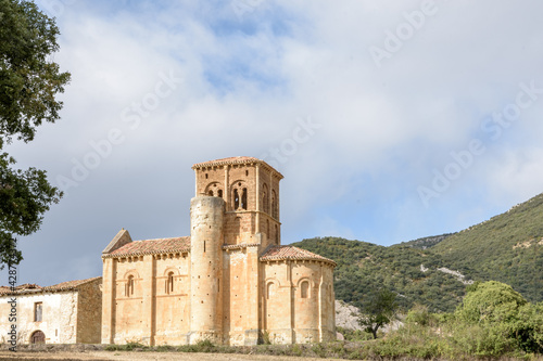 Scenic view of the famous San Pedro De Tejada in Burgos, Spain
