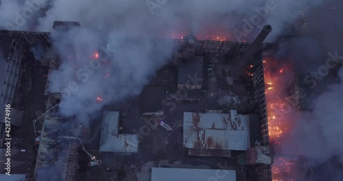 Nevskaya Manufactura is on fire