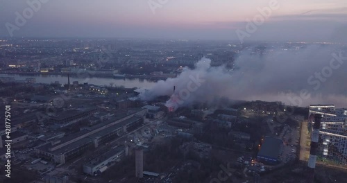 Nevskaya Manufactura is on fire