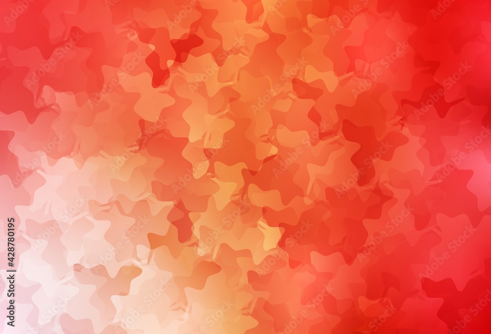 Light Red, Yellow vector texture with abstract forms. Light Red, Yellow vector texture with abstract forms.