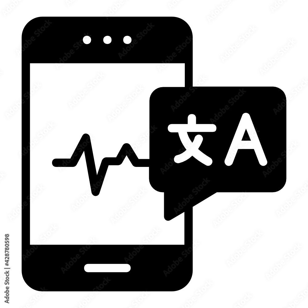 multilingual voice translator Concept Vector line Icon Design, Language Translation symbol on white background, Dub localization stock illustration multilingual voice translator Concept Vector line Icon Design, Language Translation symbol on white background, Dub localization stock illustration