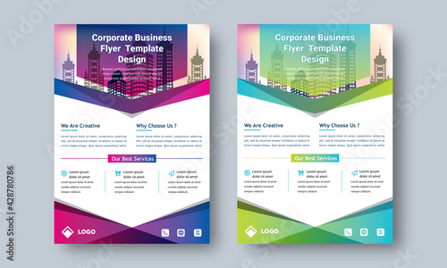 Corporate Business Flyer design Layout Multipurpose use for any Project, annual report, Brochure, flyer, Poster, Booklet etc.