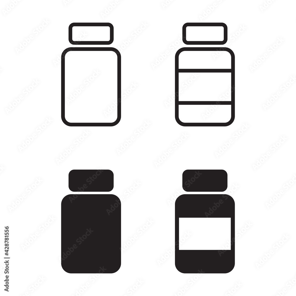 medicine bottle icon medicine bottle icon