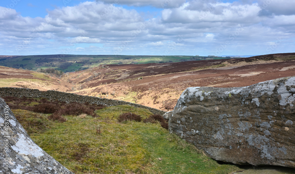 Views from and at rocky outcrop above Fosse Gill. Views from and at rocky outcrop above Fosse Gill.