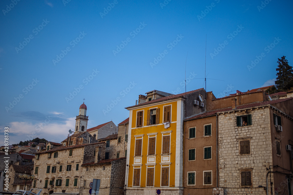buildings of the old town of Sibenik 