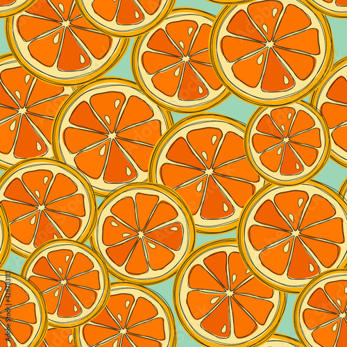 Orange slices pattern