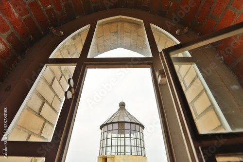 open window kap arkona lighthouse