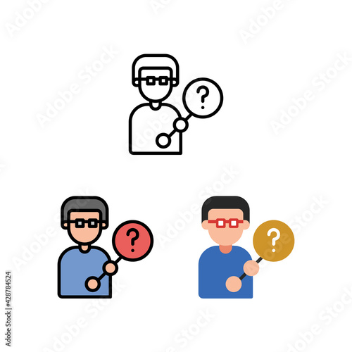 Product Manager search problem, Logo, and illustration