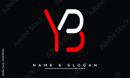 YB, BY, Y, B  Abstract Letters Logo Monogram