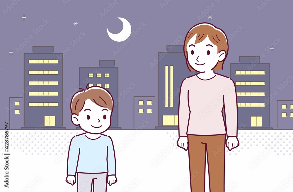 母と男の子二人で 母と男の子二人で